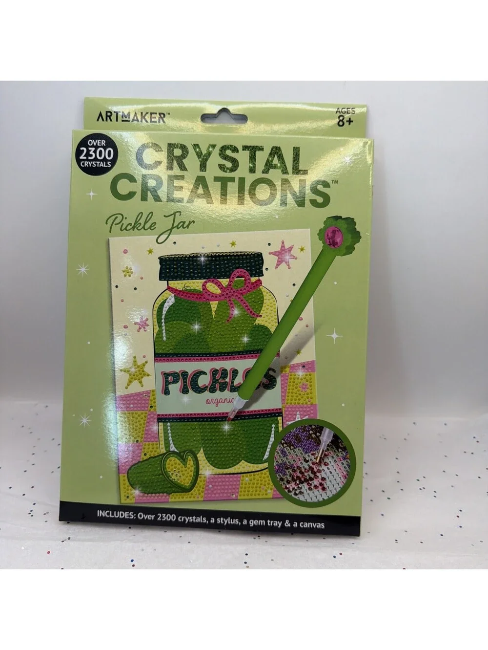 ArtMaker Crystal Creations Pickle Jar Diamond Painting Kit 2300+ Crystals New